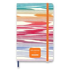 Zápisník Moleskine Missoni Fiamm - tvrdé desky L, linkovaný