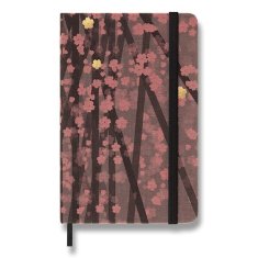 Zápisník MOLESKINE SAKURA 2023 S, linkovaný, tvrdé desky