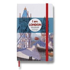 Moleskine Zápisník I am London L, linkovaný, tvrdé desky