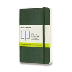 Moleskine Zápisník - měkké desky S, čistý, tm. zelený