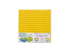 L-W Toys Podložka na stavění JUNIOR 16x16 bodů žlutá