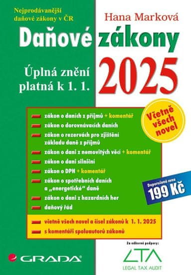 Marková Hana: Daňové zákony 2025 - Úplná znění k 1. 1. 2025