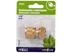 Rychlospojka 1/2" s vodostopem Ms AQUA