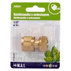 Rychlospojka 1/2" s vodostopem Ms AQUA