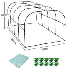 Plant Shed 8B konstrukce na ochranu rostlin 200 x 80 x 80 cm balení 1 sada