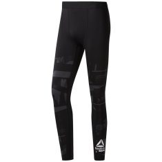 Reebok Kalhoty na trenínk černé 182 - 187 cm/L Compression