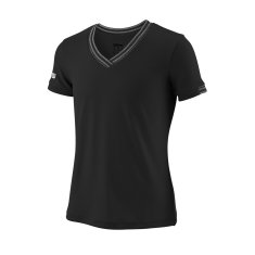 Wilson Tričko černé S Team V-neck