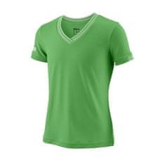 Wilson Tričko zelené S Team V-neck