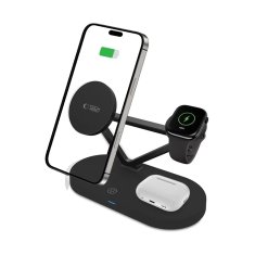 Tech-protect A41 3in1 nabíječka na mobil / Apple Watch / AirPods 15W, černá