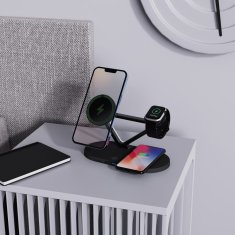 Tech-protect A41 3in1 nabíječka na mobil / Apple Watch / AirPods 15W, černá