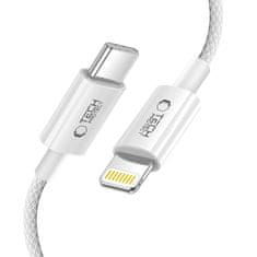 Tech-protect Ultraboost Lite kabel USB-C / Lightning PD 27W / 3A 1m, šedý