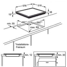 Electrolux Sklokeramická varná deska EHF6346XOK
