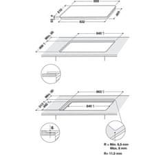 Whirlpool Indukční varná deska SMP 9010 C/NE/IXL