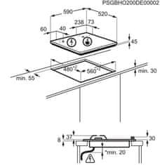 Electrolux Plynová varná deska 600 PRO Steppower KGG64362W