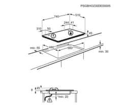 Electrolux Plynová varná deska 800 FlameLight KGG753753