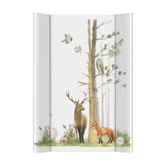 Ceba Baby CEBA Podložka přebalovací 2-hranná s pevnou deskou (50x70) Basic Woodland