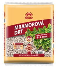 Drť mramorová DEKOR 4-7mm 20l