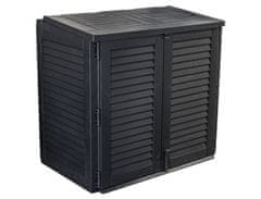 Box ukládací MAXIBOX plast se dvěma dvířky 780l 117x74x110cm