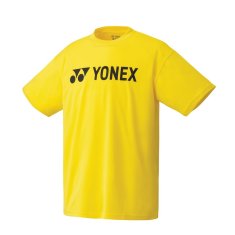 Yonex Tričko žluté L Club Team Logo Print