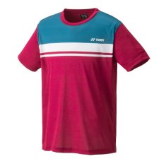 Yonex Tričko růžové XL Crew Neck Stripes 2023