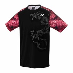 Yonex Tričko černé XXL Crew Neck Graphic Dragon