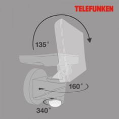 BRILONER BRILONER TELEFUNKEN LED venkovní svítidlo s čidlem 24 cm 16W 1600lm stříbrná TF 304304TF