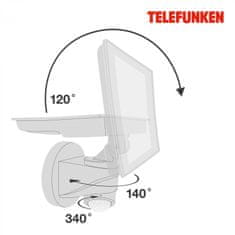 BRILONER BRILONER TELEFUNKEN LED venkovní bodové svítidlo s čidlem, 26,3 cm, 20 W, černá TF 304405TF