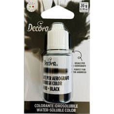 Decora Airbrush barva tekutá black 20g -