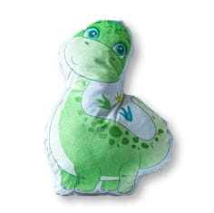 Detexpol Tvarovaný mikroplyšový polštářek Dino Polyester, 34x24 cm