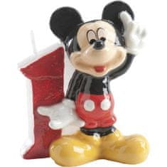 Dekora Dortová svíčka Mickey 6,5cm číslo 1 -