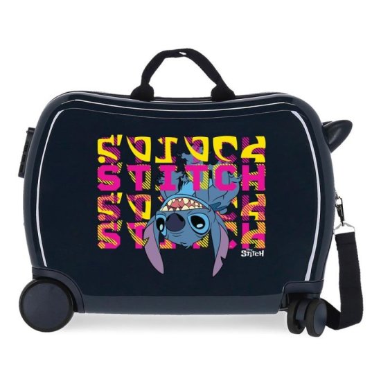 JOUMMABAGS Dětský kufřík na kolečkách Lilo and Stitch Face Down navy MAXI ABS plast, 50x38x20 cm, objem 34 l