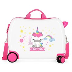 JOUMMABAGS Dětský kufřík na kolečkách Roll Road Little Me Unicorn MAXI ABS plast, 50x38x20 cm, objem 34 l