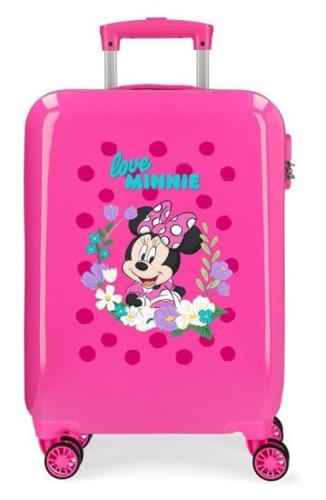 JOUMMABAGS Cestovní kufr ABS Minnie Golden Days Pink ABS plast, 55 cm