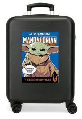 JOUMMABAGS Cestovní kufr ABS Star Wars Mandalorian Yoda ABS plast, 55 cm