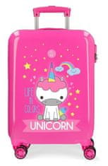 JOUMMABAGS Cestovní kufr ABS Roll Road Little Me Unicorn Pink ABS plast, 55 cm