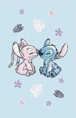 JERRY FABRICS Dětský ručník Lilo and Stitch Light blue Bavlna - Froté, 50/30 cm