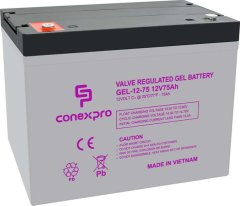 Baterie Conexpro GEL-12-75 GEL, 12V/75Ah, T14-M6, Deep Cycle