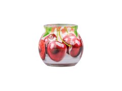 Sklo Dekor 80 x 72 mm Cherry vonná svíčka