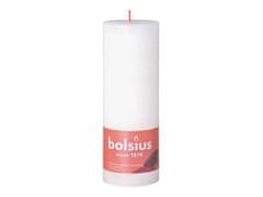 Bolsius Rustic Shine Válec 68x190mm Cloudy White, bílá svíčka