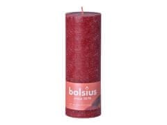 Bolsius Rustic Shine Válec 68x190mm Velvet Red, bordó svíčka