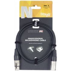 Stagg NMC10R, mikrofonní kabel XLR/XLR, 10m