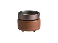 Candle Warmers elektrická aromalampa a ohřívač svíček 2v1 Pewter Walnut