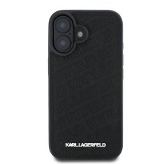 Karl Lagerfeld Zadní kryt PU Quilted Pattern pro iPhone 16 Black