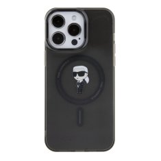 Karl Lagerfeld  IML Ikonik MagSafe Zadní Kryt pro iPhone 15 Pro Max Black