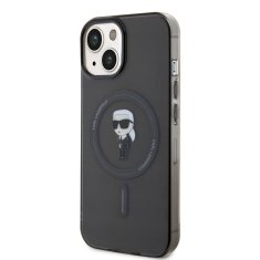 Karl Lagerfeld  IML Ikonik MagSafe Zadní Kryt pro iPhone 15 Black