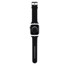 Karl Lagerfeld Řemínek Karl and Choupette Head NFT pro Apple Watch 42-44 černý