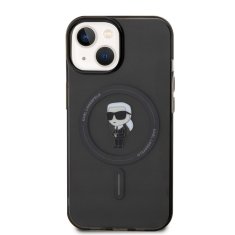 Karl Lagerfeld  IML Ikonik MagSafe Zadní Kryt pro iPhone 15 Black