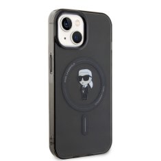 Karl Lagerfeld  IML Ikonik MagSafe Zadní Kryt pro iPhone 15 Black