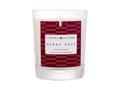 Tommy Hilfiger 180g scented candle berry rose, vonná svíčka