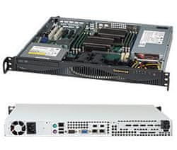 SuperMicro mini1U chassis, 2x 3,5" fixed HDD (nebo s MCP-220-00044-0N 2x2,5"), mechanika volitelná (slim), 350W (80PLUS